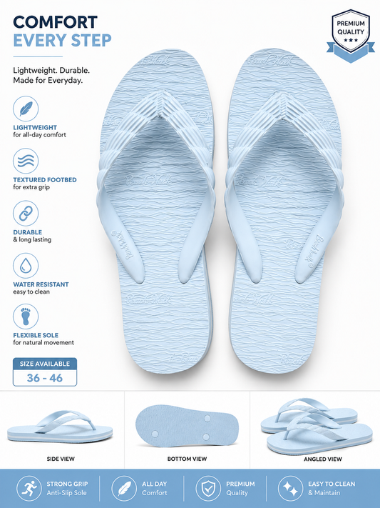 Beach Walk Tsinelas from Pilipinas Sky Blue Size 4 to 5