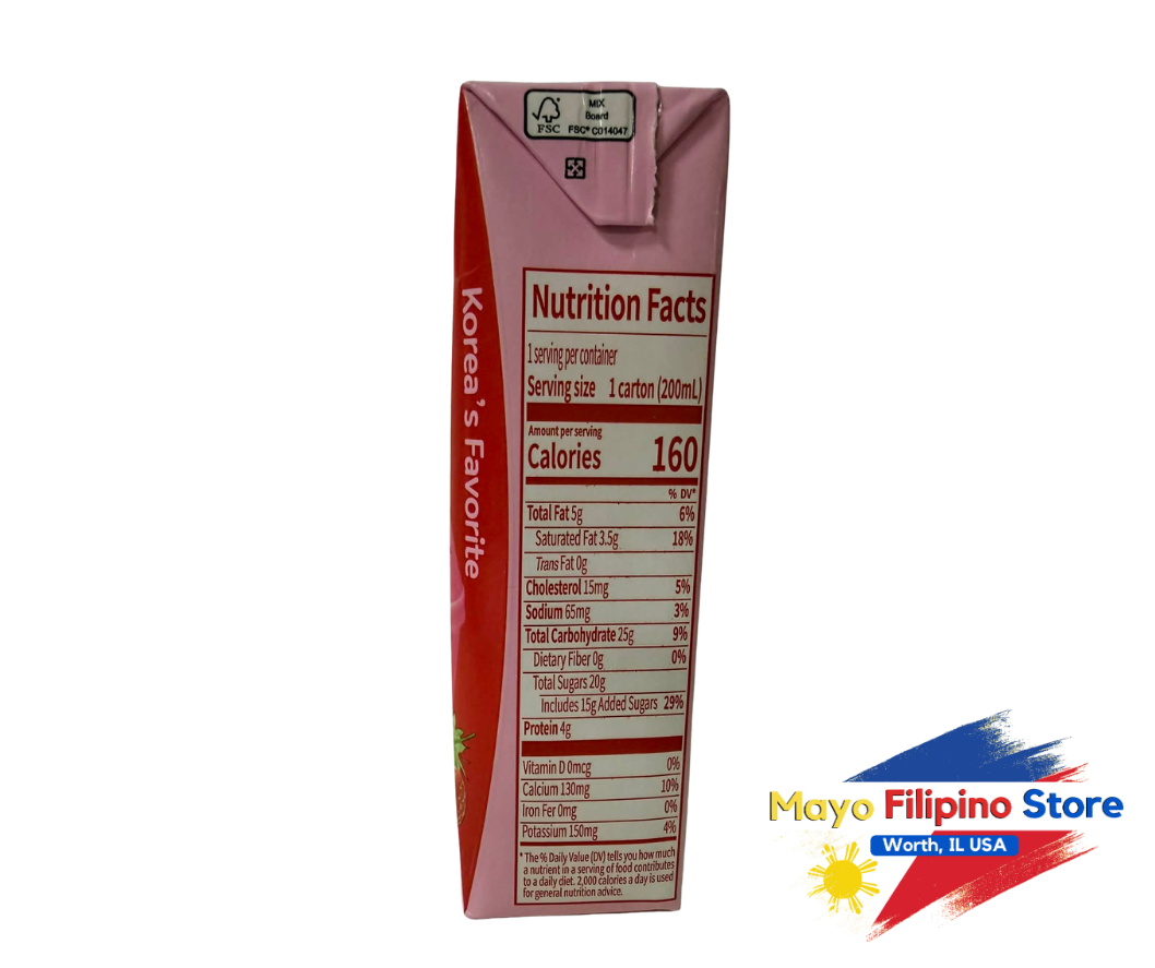 Binggrae Strawberry Milk Drink 200ml