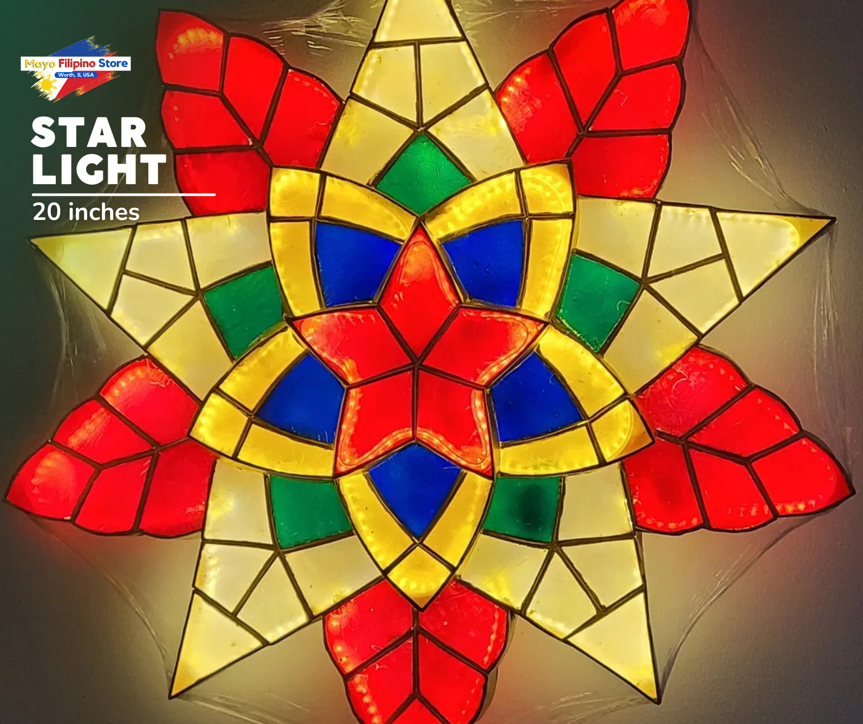 Parol Christmas Lantern Starlight 30 Inches – Mayo Filipino Store