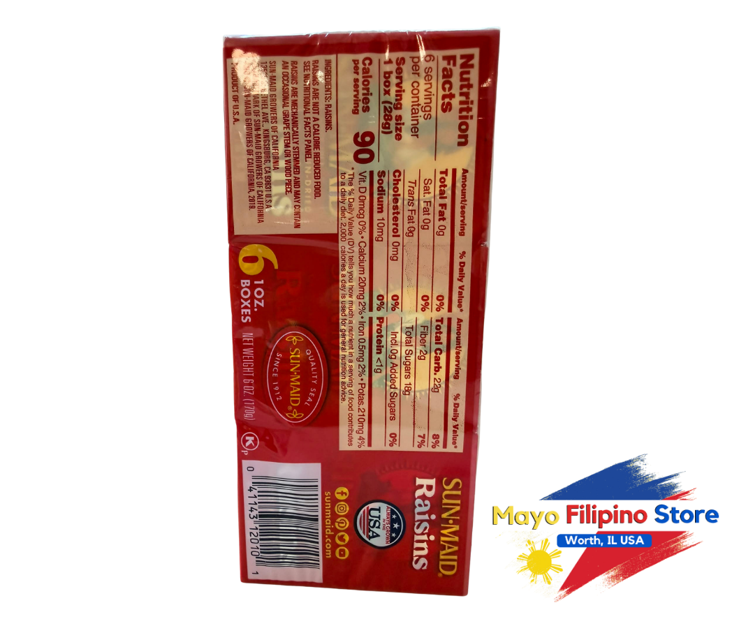 Sun-Maid California Sun-dried Raisins 28g