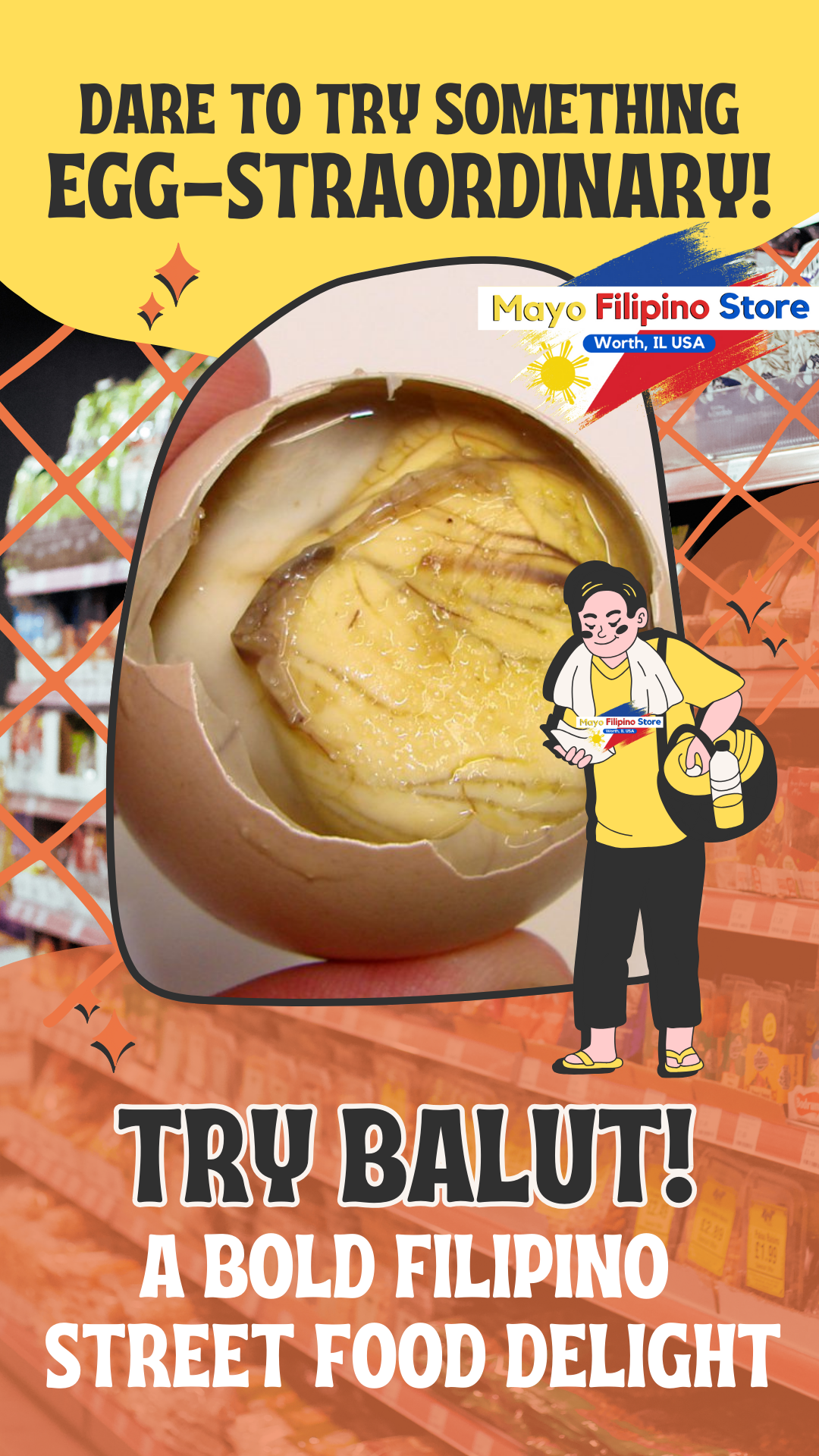 "Balut" Filipino Fertilized Duck Egg