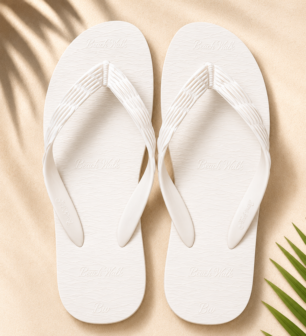 Beach Walk Tsinelas from Pilipinas Cream White Size 4 to 5