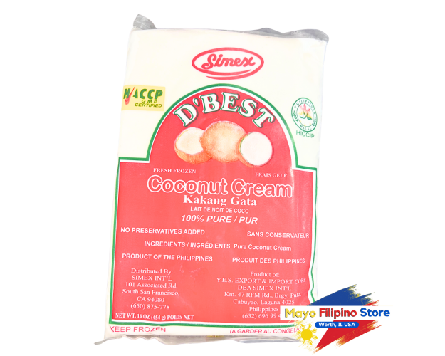 Simex Da Best Coconut Cream Kakang Gata in Plastic Bag 454g 16oz