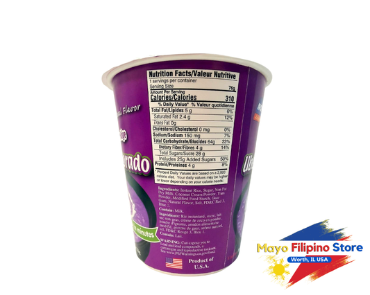 Nora Purple Yam Porridge Ube Champorado 47g back Label