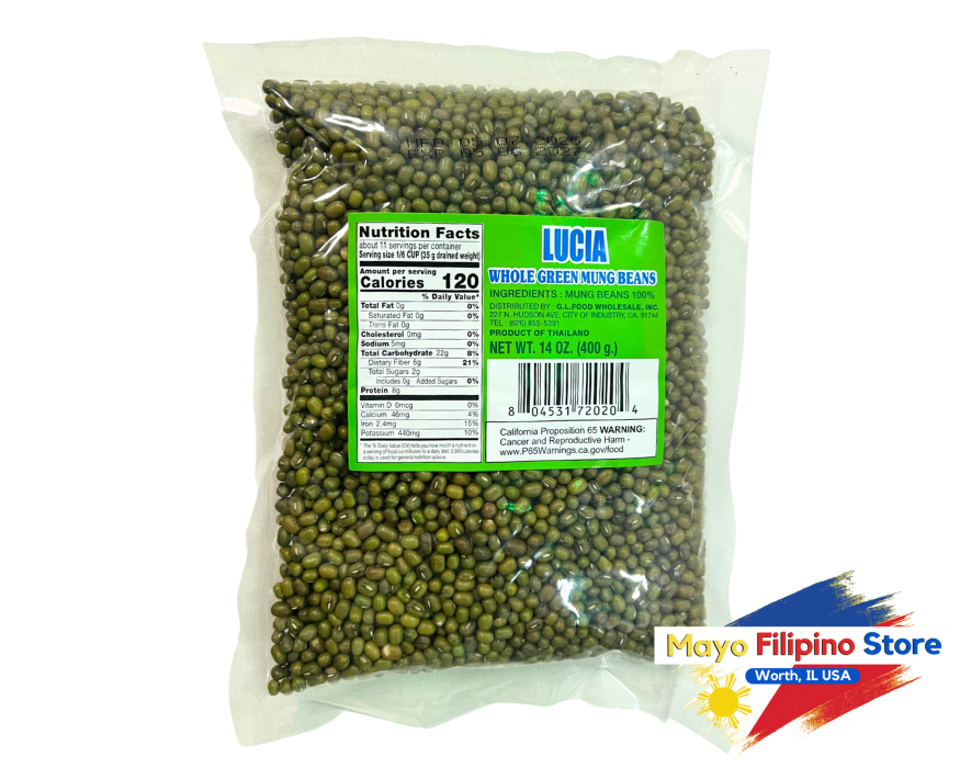 Lucia Mung Bean Green Whole 12oz
