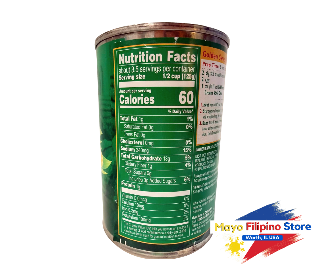 Del Monte Sweet Corn Cream Style 418g
