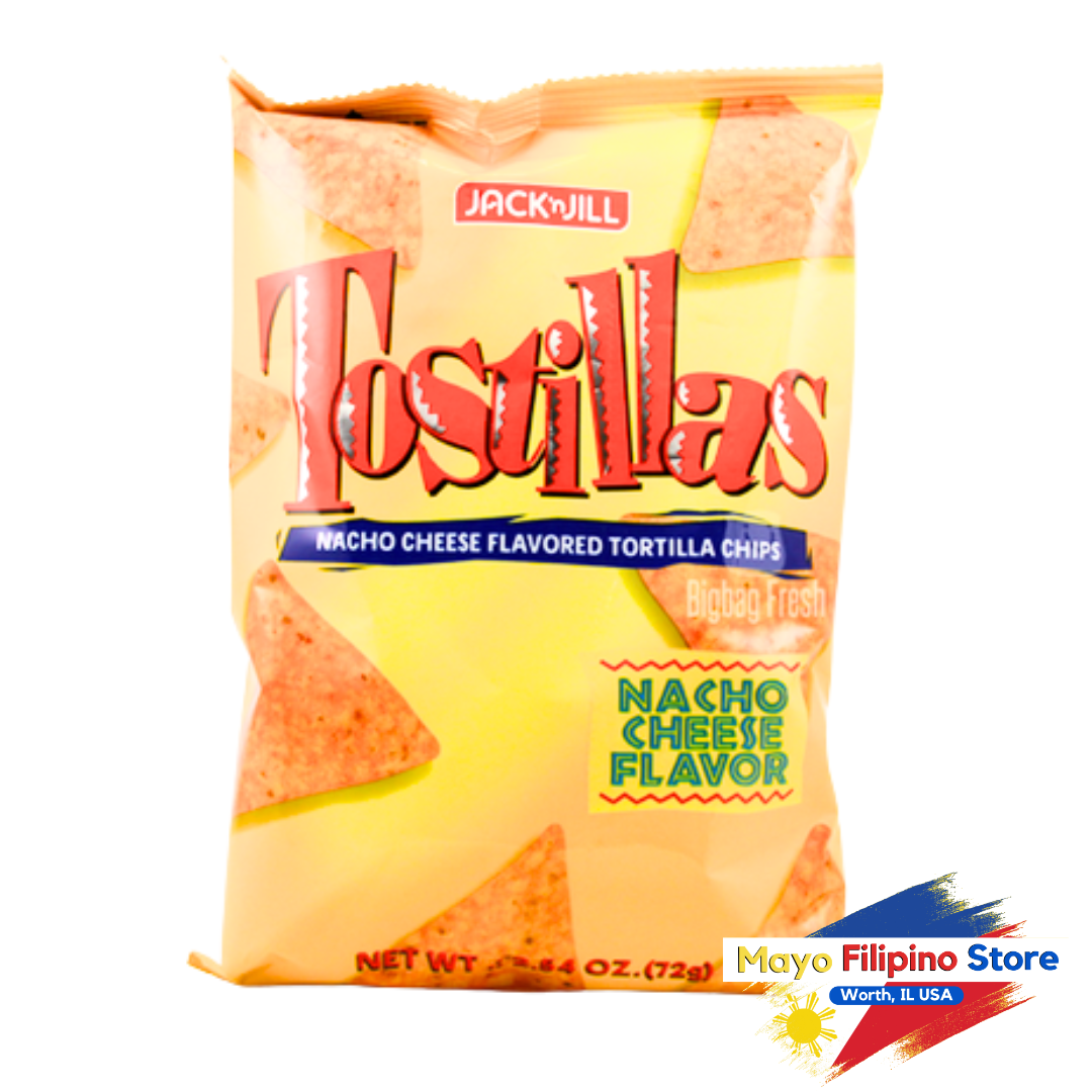 Jac n Jill Tortillas Nacho Cheese Flavored Tortilla Chips 72g
