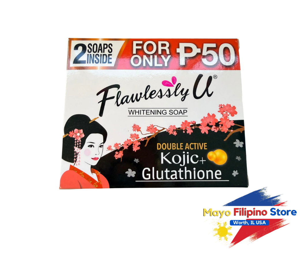 kojic and glutathione soap Flawlessly U Soap Kojie Plus Glutathione 2 Soaps – Mayo Filipino Store