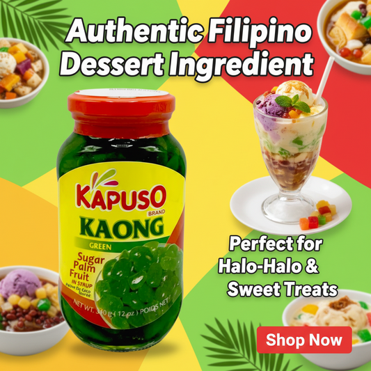 Kapuso brand Kaong green sugar palm fruit