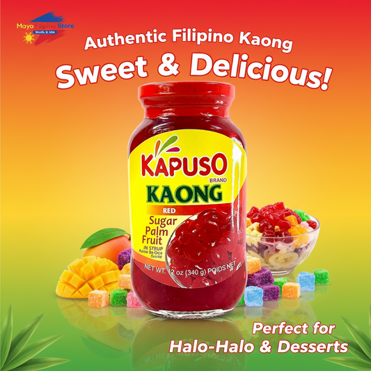 Kapuso brand Kaong red sugar palm fruit
