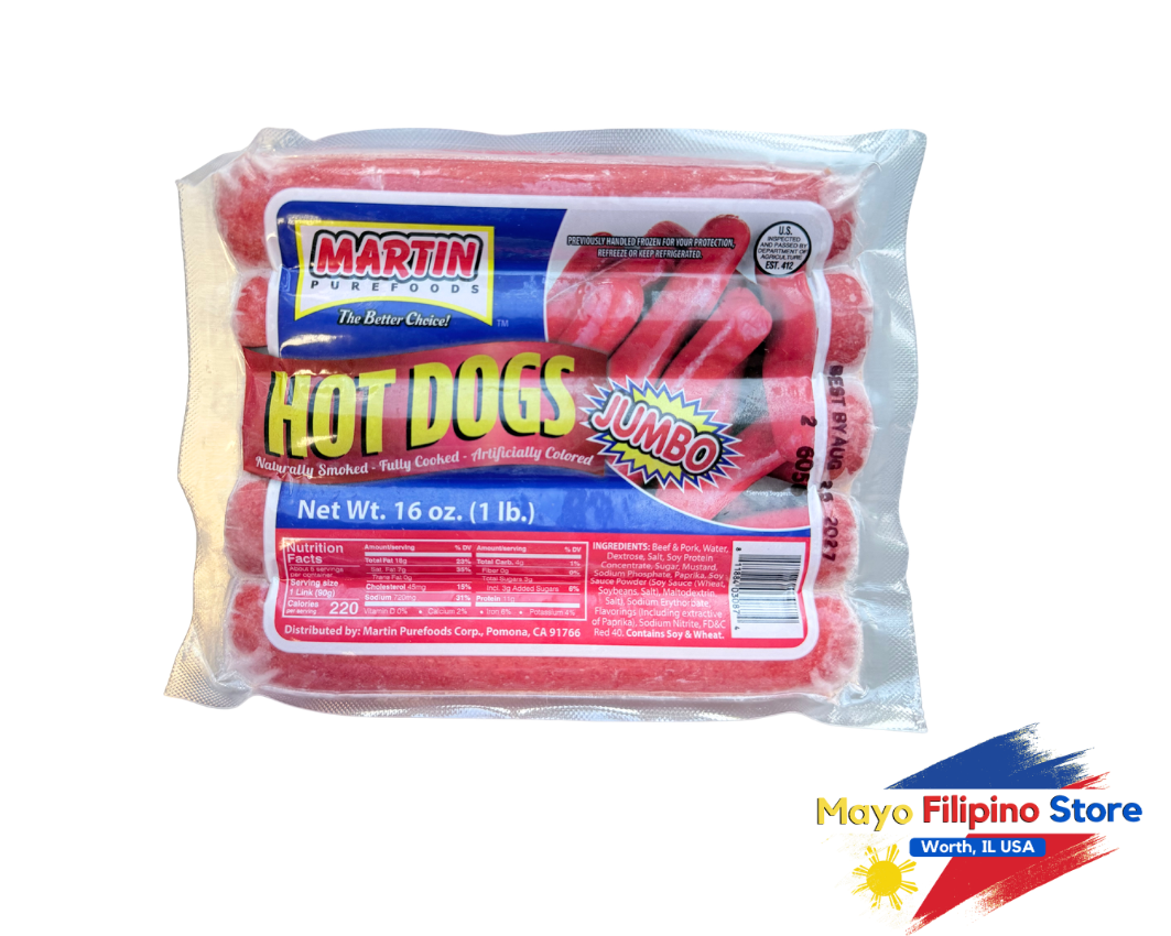 Martin Jumbo Hotdog 16oz