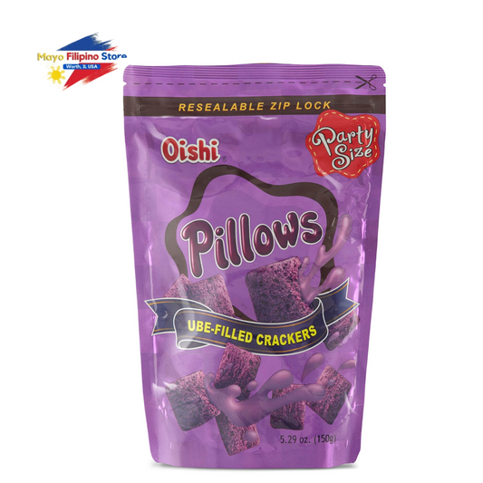 Oishi Pillows Ube Filled Crackers 150g