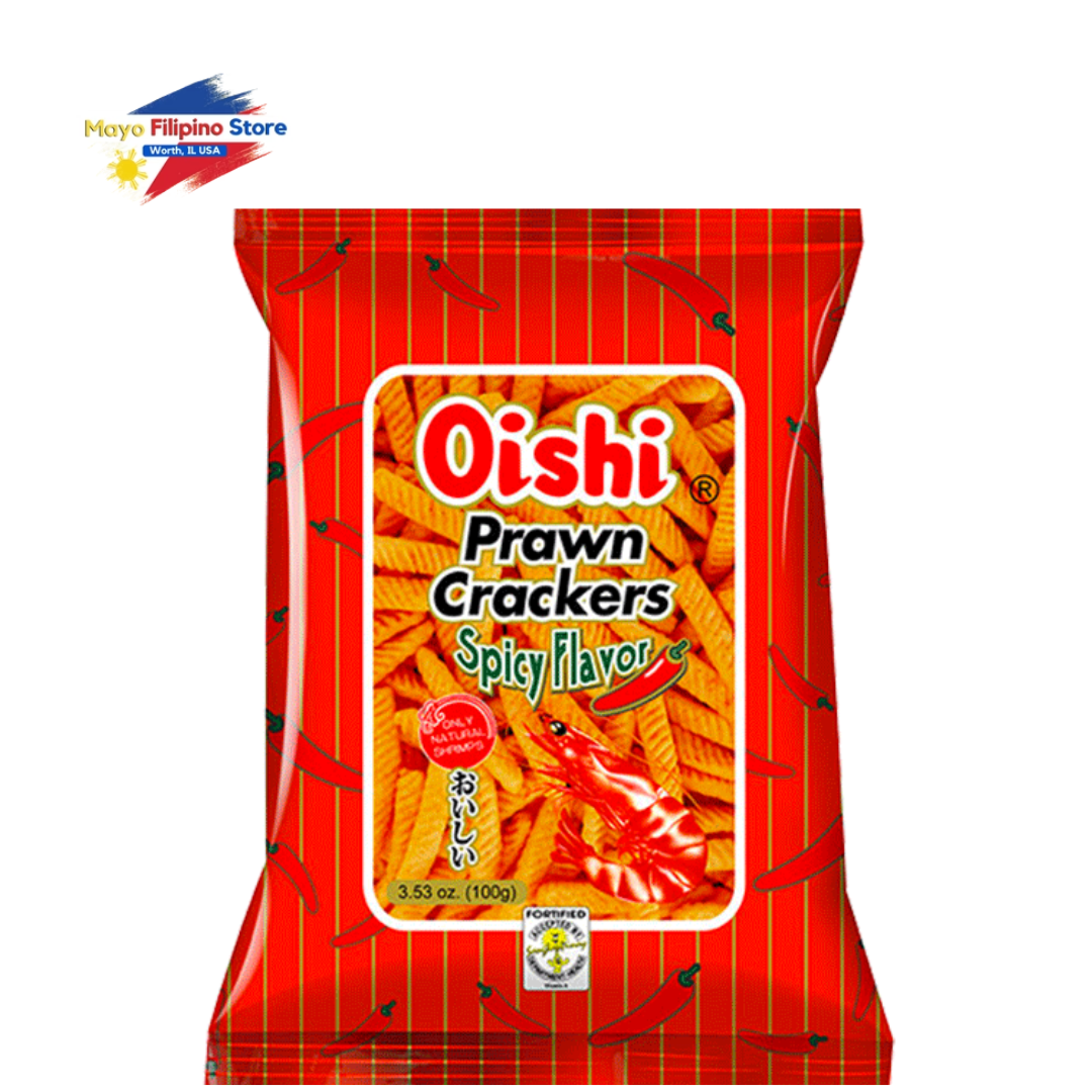 Oishi Prawn Crackers SPICY Flavor 60g SMALL