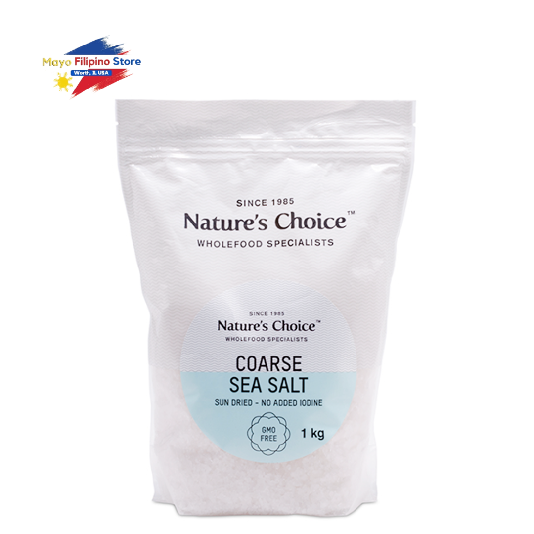 Nature's Choice Coarse Sea Salt packaging on a white background