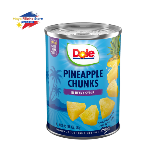 Dole Pineapple Chunks in Heavy Syrup 20oz 567g