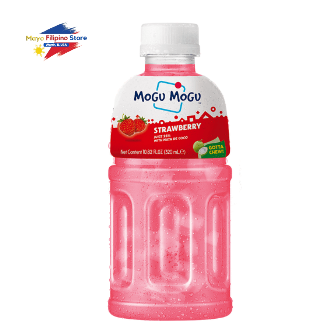 Mogu Mogu Strawberry Juice w/ Nata De Coco 320ml