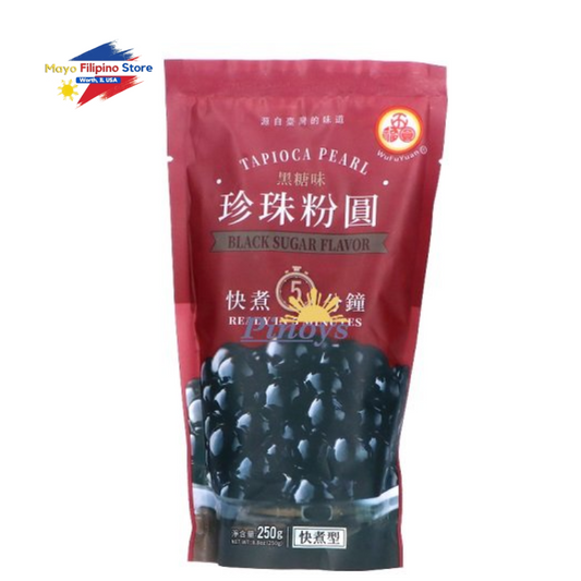 Tapioca Pearl Black Sugar Flavor Ready in 3 Minutes 250g