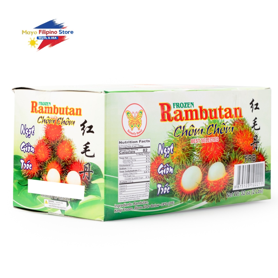 Frozen Rambutan (Butterfly Brand) 2Lb