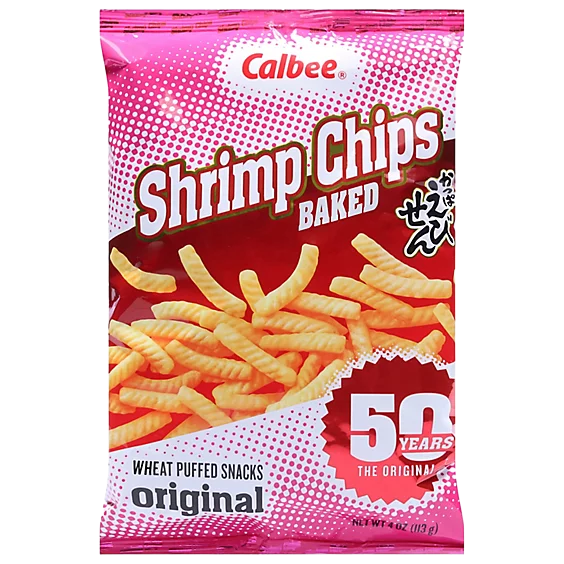 Calbee Shrimp Chips Wheat Puffed Snacks 113g