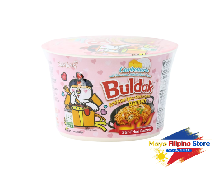 Samyang Buldak Carbonara Stir-Fried Ramen Bowl