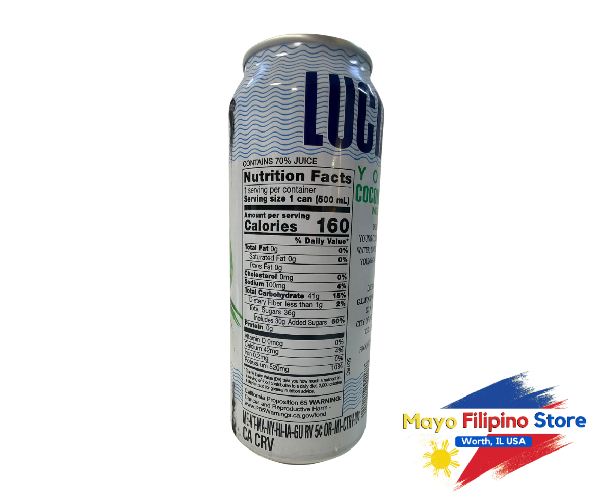 Lucia Coconut Juice with Pulp 520ml Big
