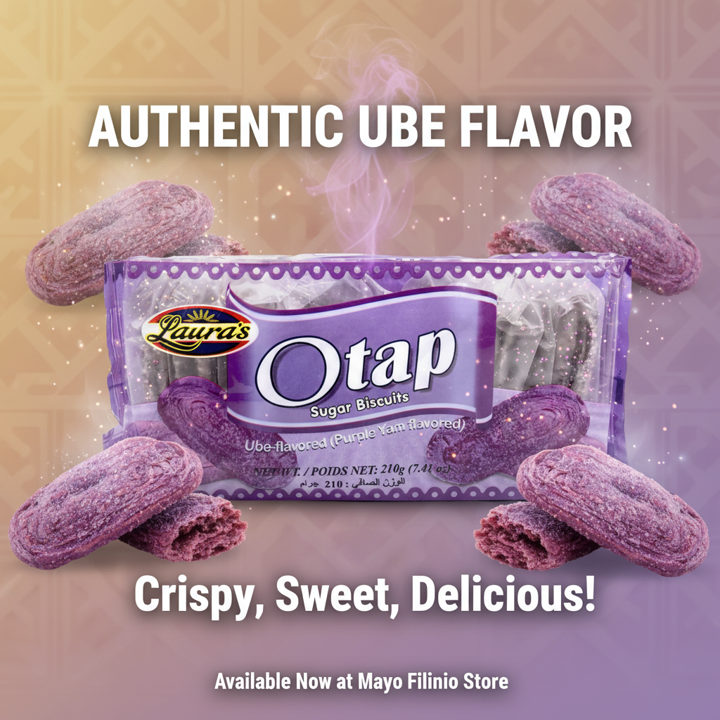 Pack of Laura's Otap Ube-flavored Purple Yam flavored sugar biscuits