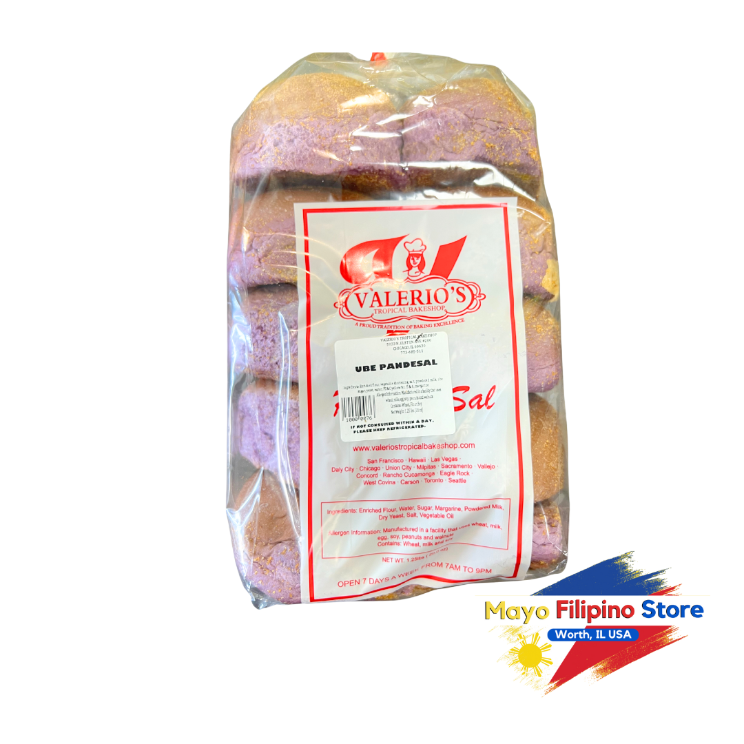 Ube Pan De Sal Valerio's Tropical Bakeshop