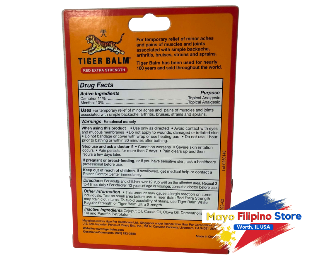 Tiger Balm Pain Relieving Ointment Extra Strength 18g