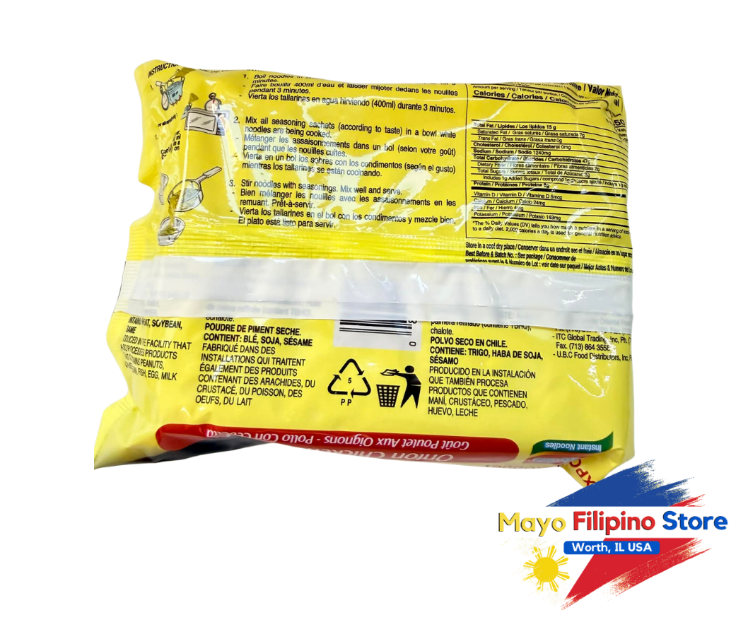 Indo Mie Instant Noodles Onion Chicken 75g