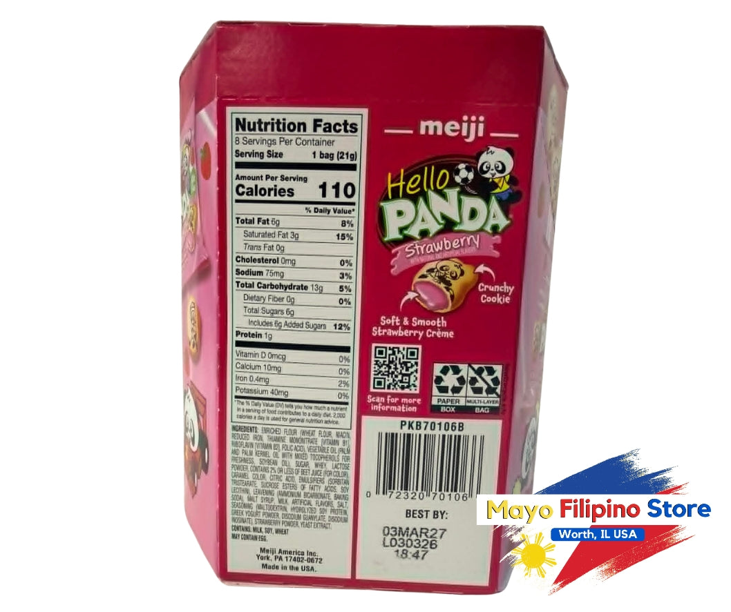 Hello Panda Strawberry 8 Bags 170g