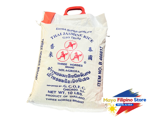 Three Horses Jasmine Rice 10lbs – Mayo Filipino Store