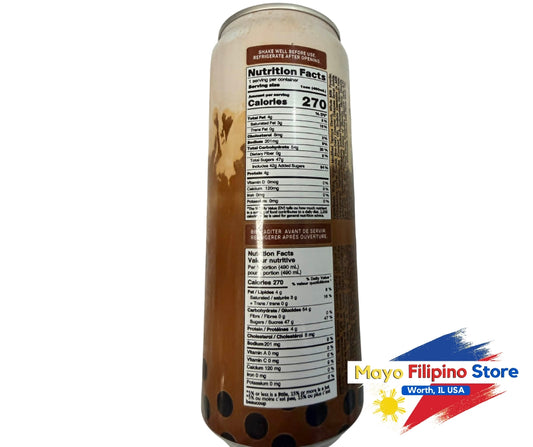 Pocas Bubble Tea Thai Tea with Tapioca Pearls 490ml