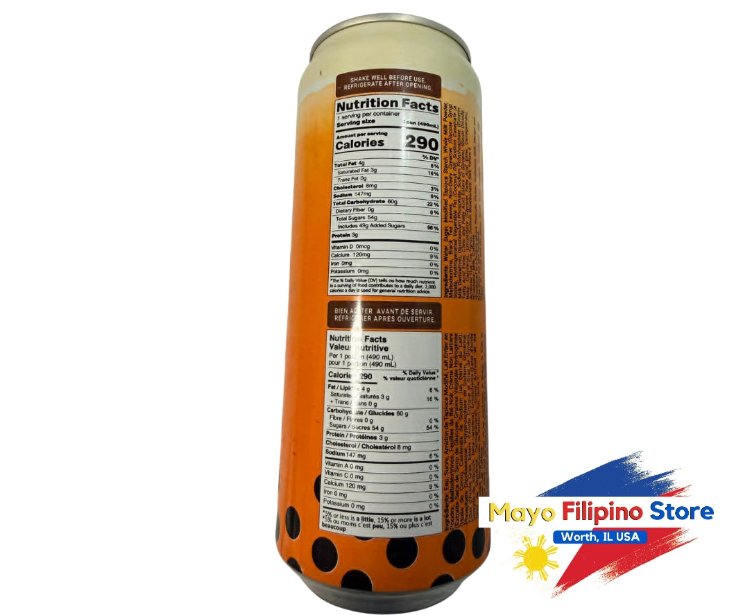 Pocas Bubble Tea Coffee with Tapioca Pearls 490ml