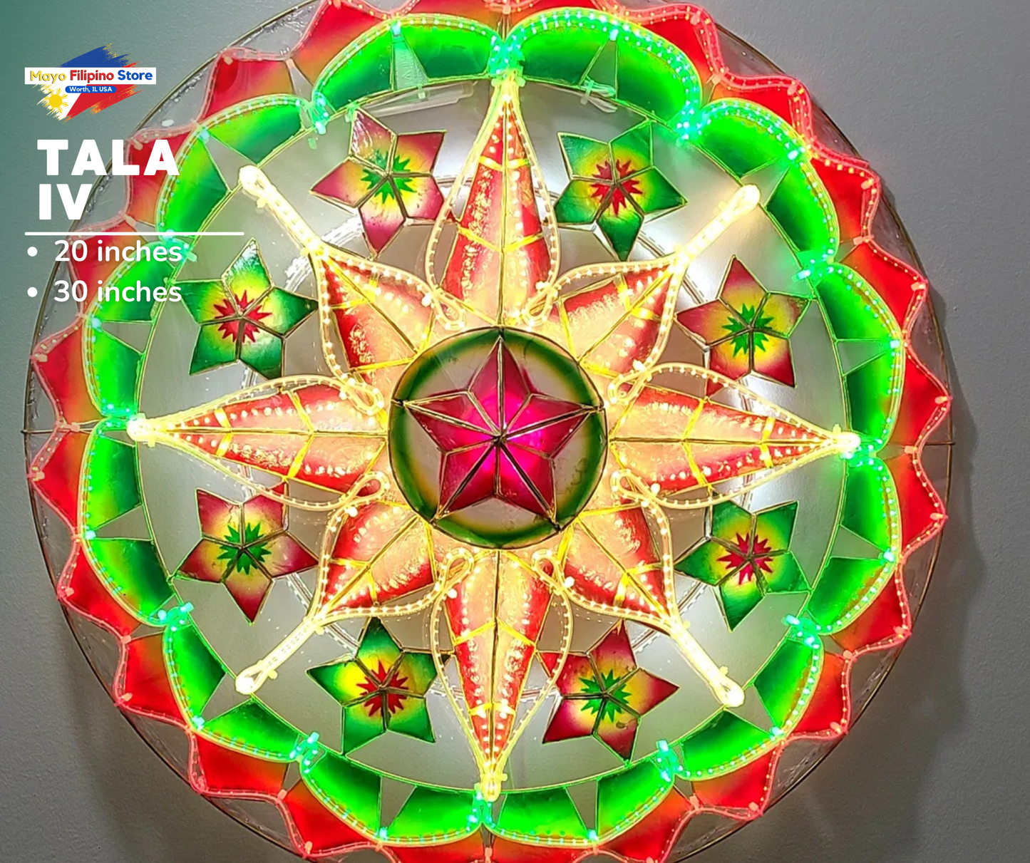 Parol Christmas Lantern Tala IV 30 Inches