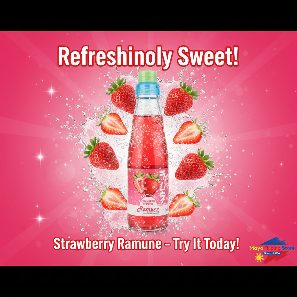 Ramune Drink - Strawberry Flavor