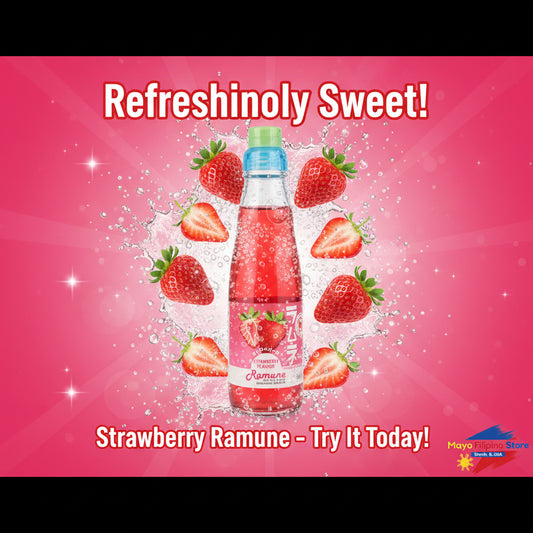 Ramune Drink - Strawberry Flavor
