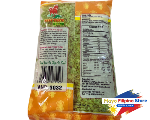 Best Taste Sweet Rice Flake with Coconut Strip 14oz 400g