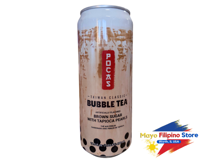 Pocas Bubble Tea Brown Sugar with Tapioca Pearls 490ml