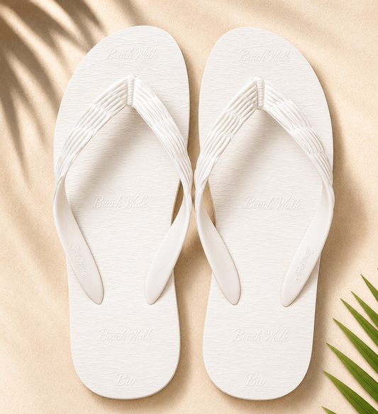 Beach Walk Tsinelas from Pilipinas Cream White Size 4 to 5
