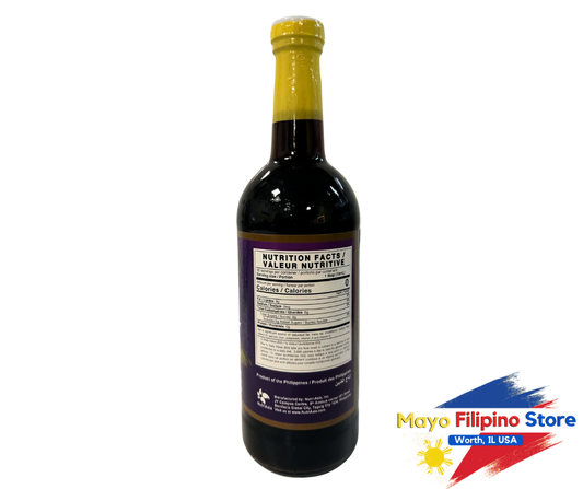Datu Puti Sukang Iloko 750ml Back Label Contents