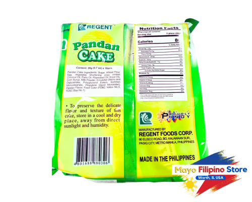 Regent Pandan Cake 10pcs 20g