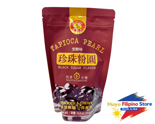 Tapioca Pearl Black Sugar Flavor Ready in 3 Minutes 250g