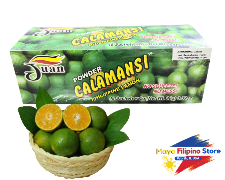 Juan Powder Calamansi Philippine 48 Sachet 96g Lemon No Squeeze No Mess No More Squeeze 