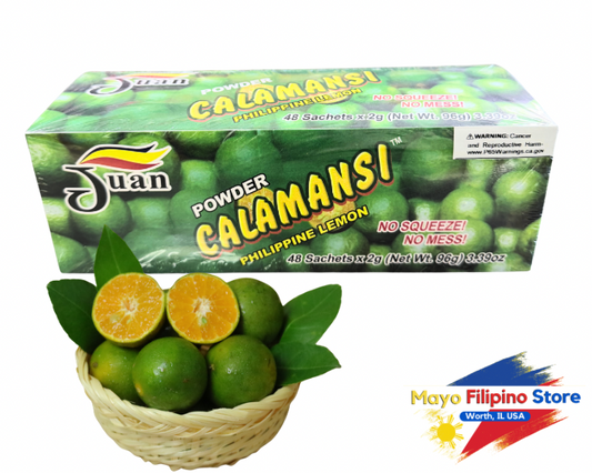 Juan Powder Calamansi Philippine 48 Sachet 96g Lemon No Squeeze No Mess No More Squeeze 