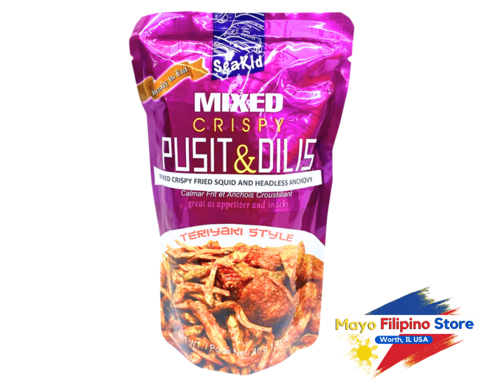 Seakid Mixed Crispy Pusit and Dilis 40g