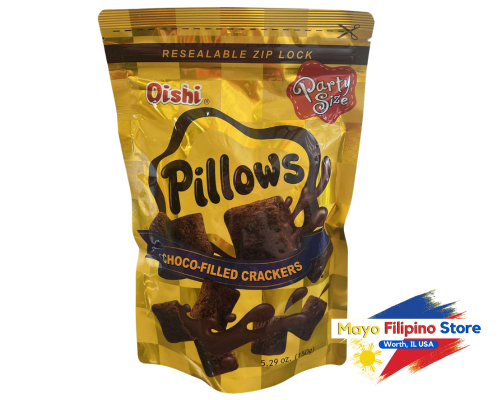 Oishi Pillows Choco Filled Crackers 150g BIG