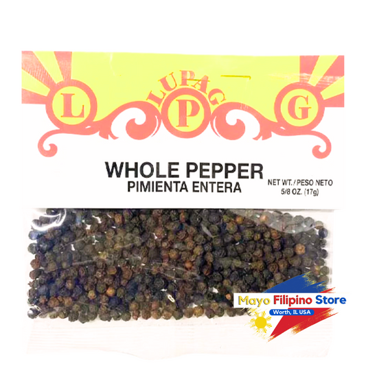 Lupag Whole Black Pepper Pimienta Entera 17g