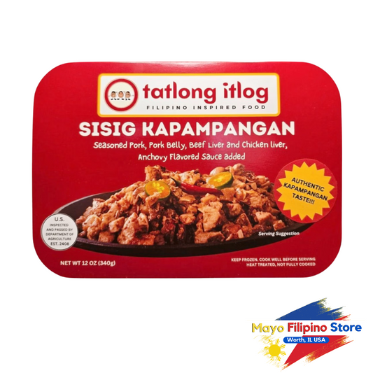 Tatlong Itlog Pork Sisig Kapampangan 340g 12 oz