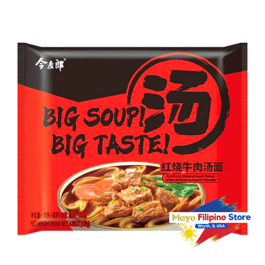 Big Soup Series Stewed Beef Flavor Ramen JinMailang Individual Pack 136g