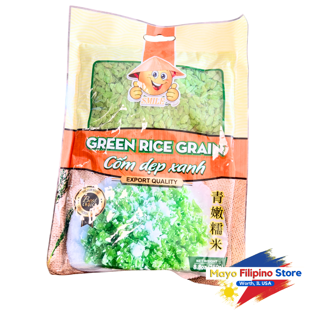 Pinipig Color Smile Green Pinipig 250g – Mayo Filipino Store
